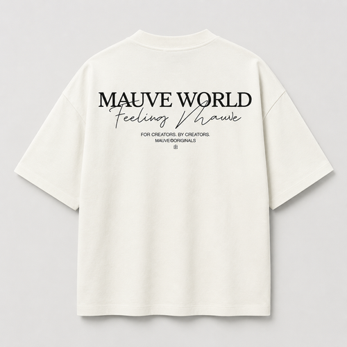 Mauve White T shirt